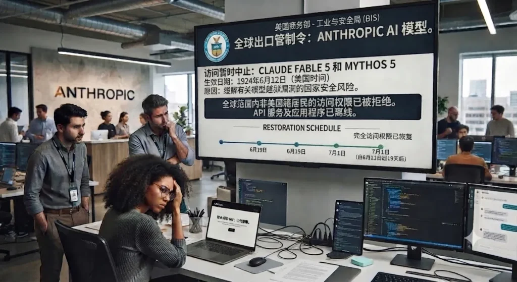 美国商务部叫停Anthropic双旗舰模型：19天后全面恢复访问