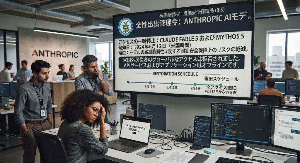 Anthropicの先端AIモデル、セキュリティ懸念で一時利用制限から復旧