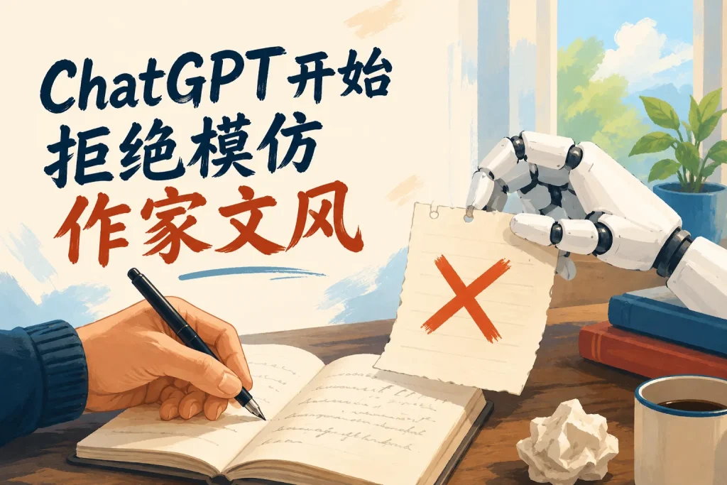 ChatGPT开始拒绝模仿作家文风
