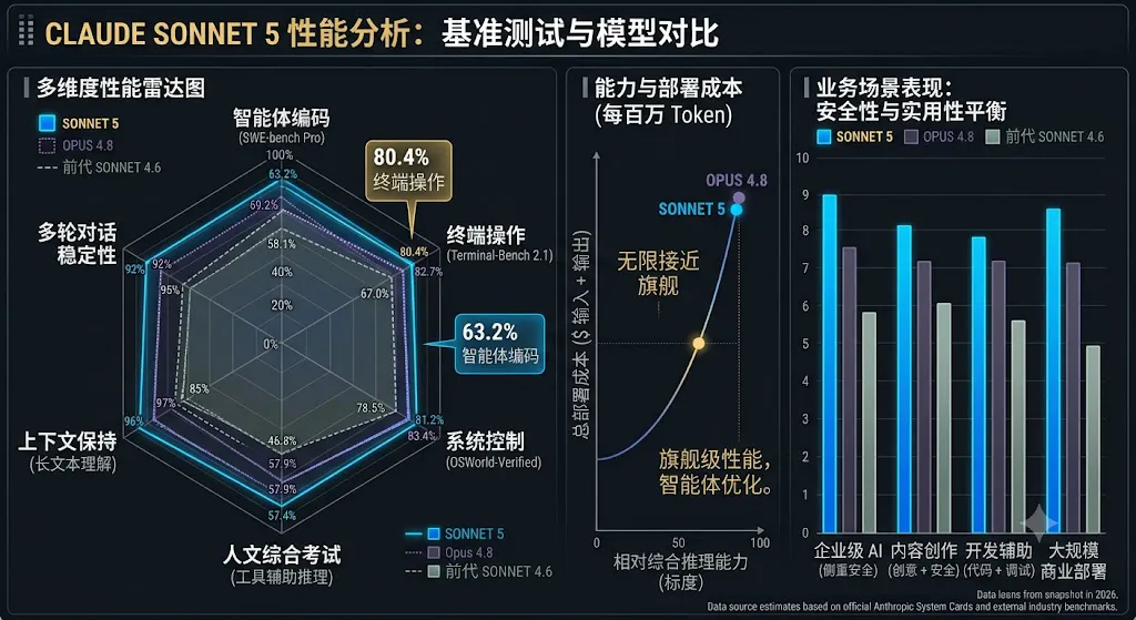 Anthropic推出新一代Sonnet 5模型：性能接近旗舰级