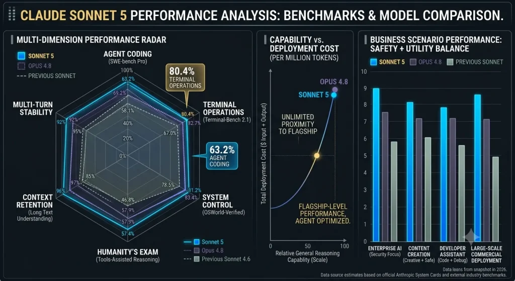 Anthropic Releases Claude Sonnet 5, Pushing Agent AI Performance Closer to Flagship Models