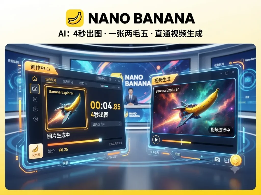 谷歌深夜偷袭!Nano Banana 4秒出图、一张才两毛五,还能直接生成视频