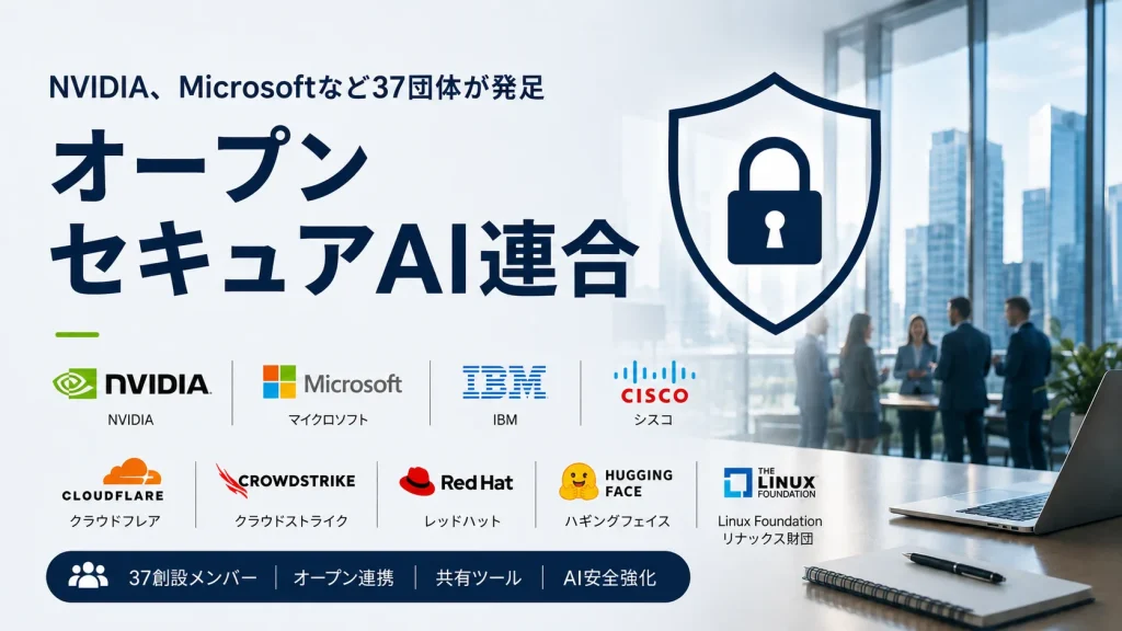 NVIDIAやMicrosoftなど37組織、AIを守る新たな連携