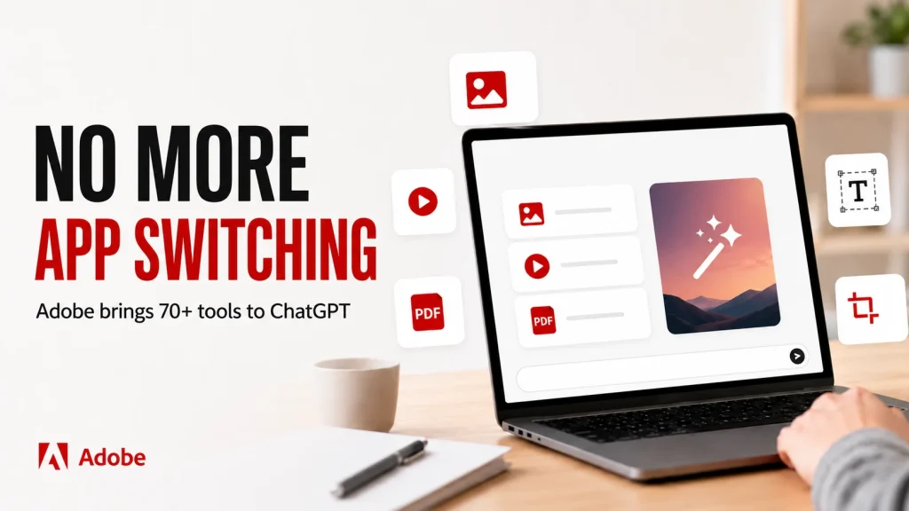 Adobe Brings 70+ Creative Tools Into ChatGPT, Cutting Down on App Switching