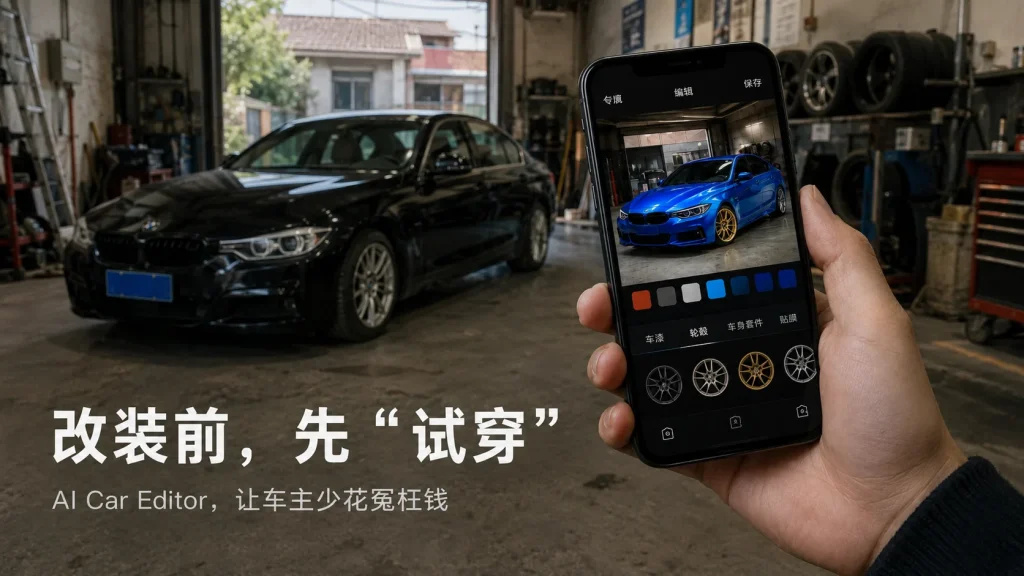 改装前先“试穿”：AI Car Editor让车主少花冤枉钱