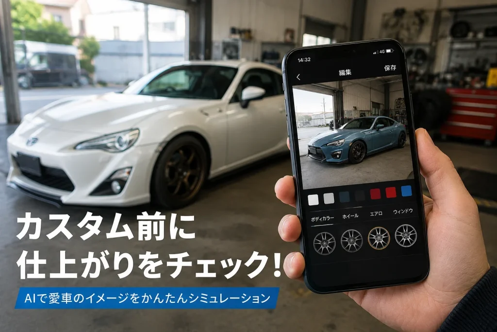 愛車のカスタム、施工前にスマホで確認　広がる「AI Car Editor」