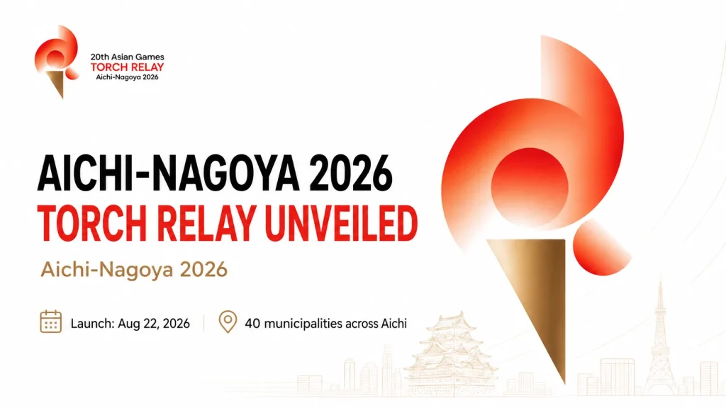 Aichi-Nagoya 2026 Torch Relay Visual Unveiled