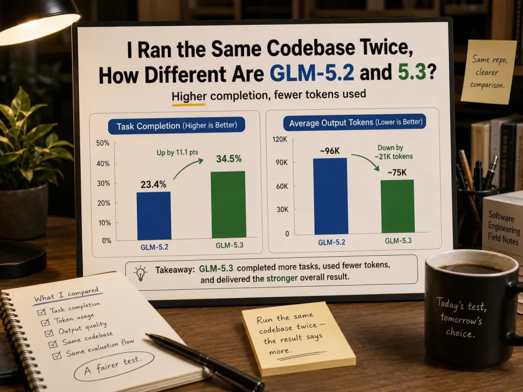 I Ran the Same Codebase on GLM-5.2 and GLM-5.3 — The Difference Was Pretty Clear