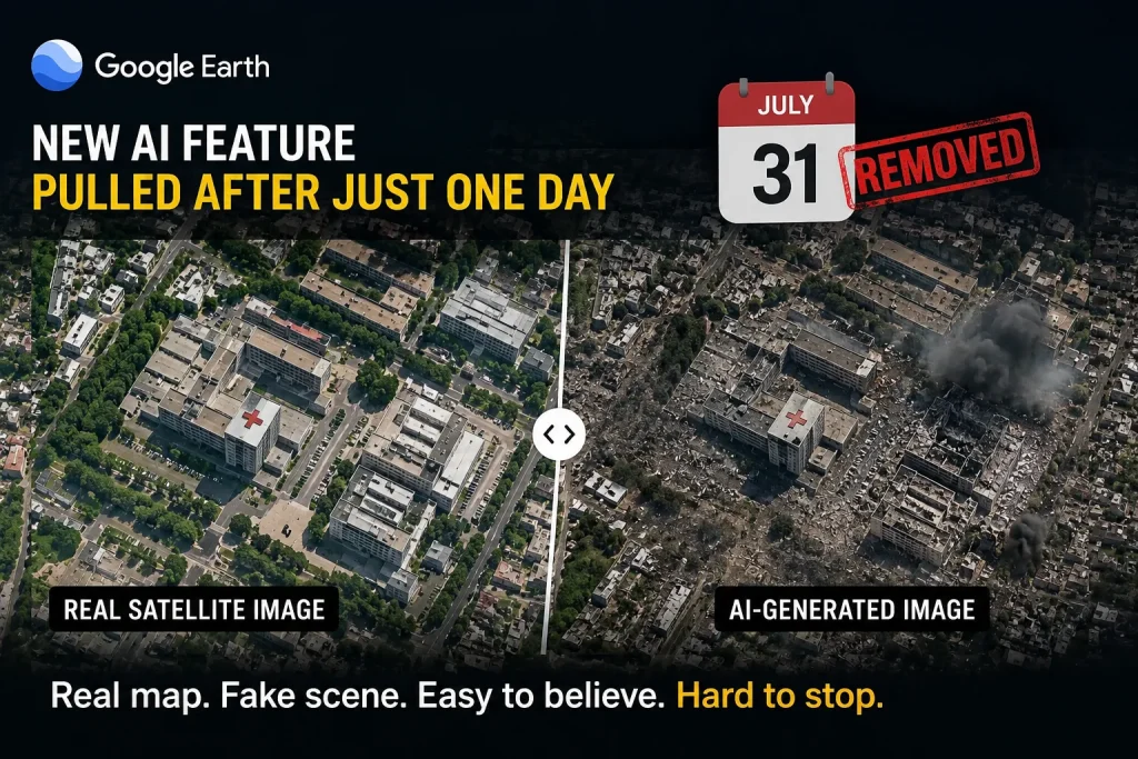 Google Earth Pulled a New Feature After Just One Day