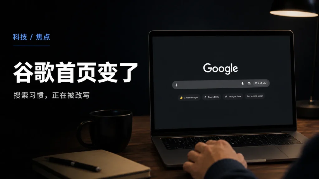 谷歌首页变了：用了20多年的“搜索一下”，正在被AI改写
