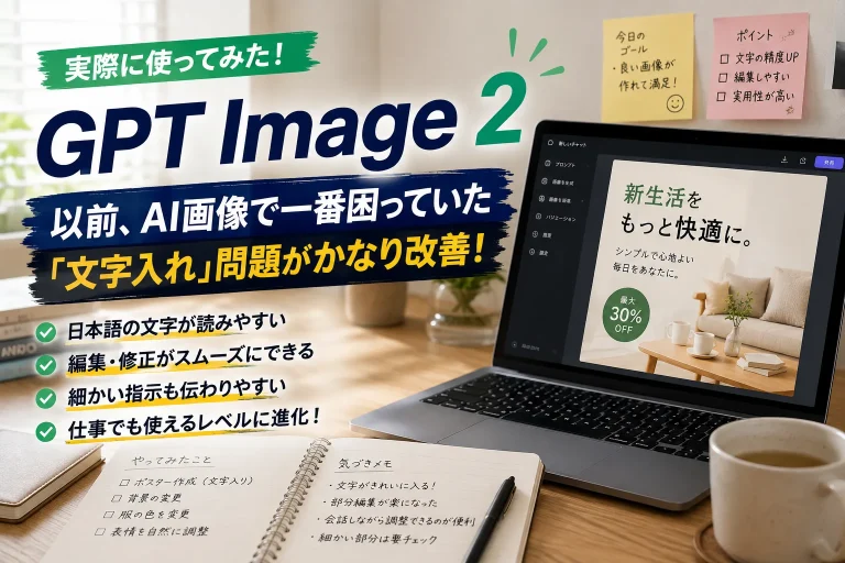 GPT Image 2を実際に使ってみた。「AI画像は遊び」という印象が少し変わった
