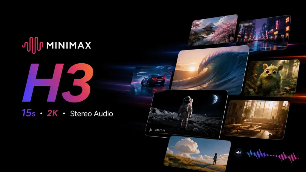 MiniMax Launches H3 Video Model With 15-Second, 2K Clips and Stereo Sound