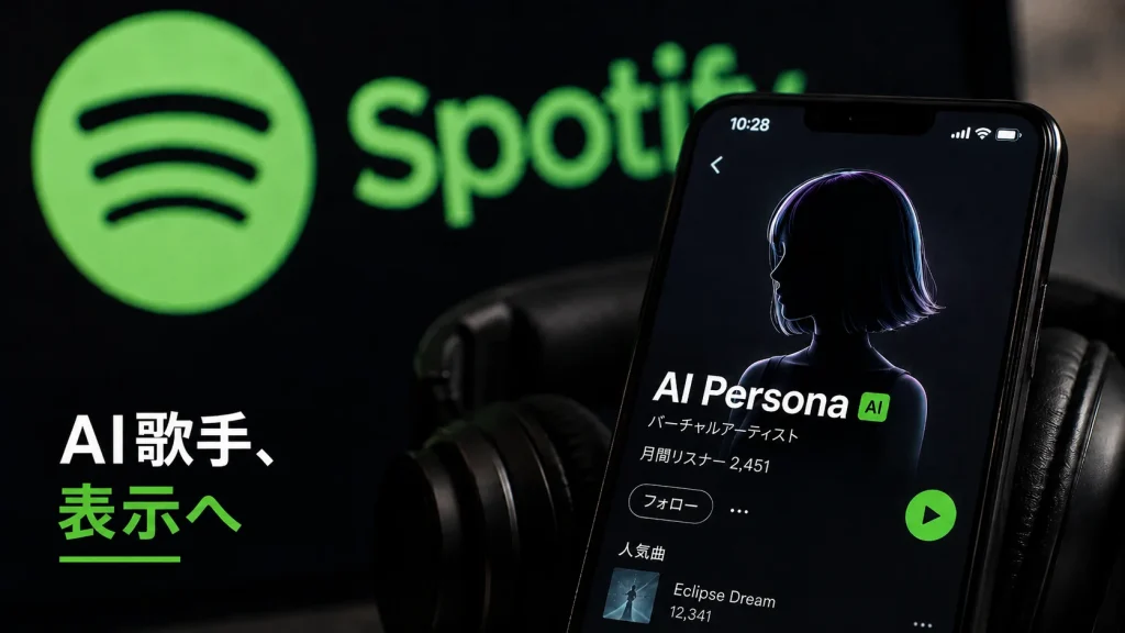 Spotify、AI歌手に「AI」表示へ　おすすめからも原則除外