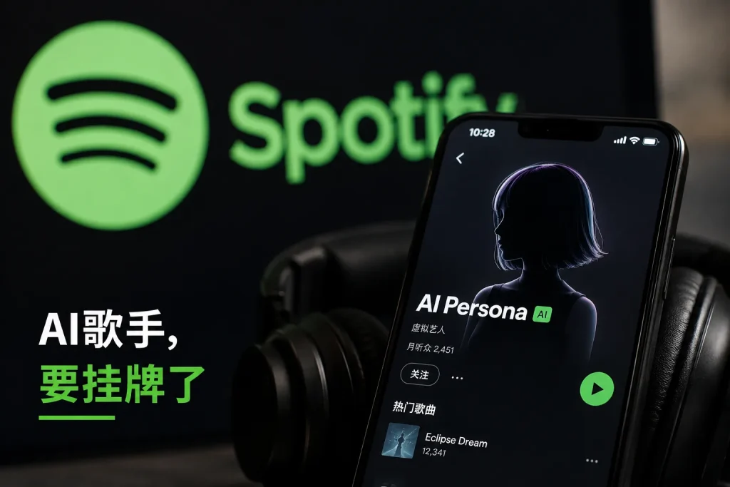 以后刷到“新歌手”，先别急着问他是谁：Spotify要给AI歌手挂牌了