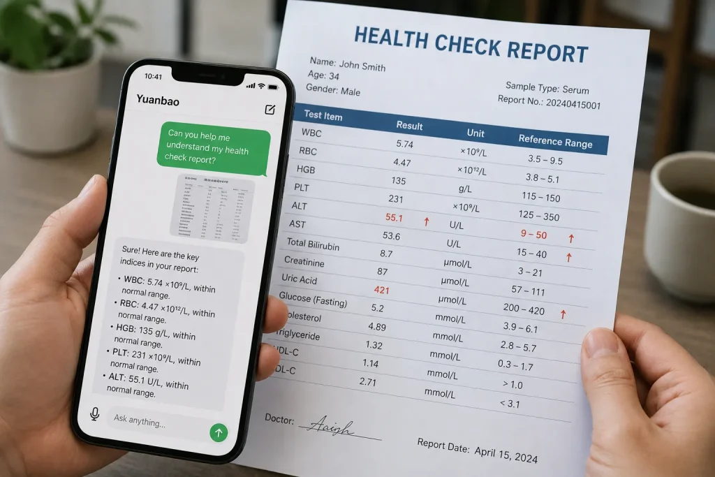 Tencent’s Yuanbao Gets Better at Reading Images — From Health Reports to Broken Appliances