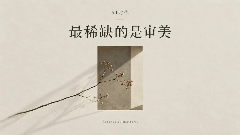 AI时代，真正稀缺的可能是审美