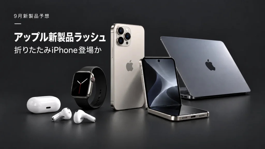 アップル、過去最大級の新製品ラッシュへ　折りたたみiPhoneにも注目